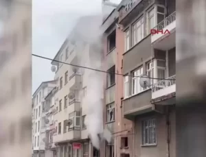 Elazığ’da Metruk Binada Yangın Çıktı