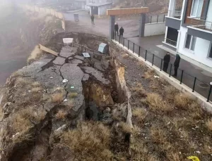 Elmadağ’da İnşaat Çalışmaları Zeminin Kaymasına Neden Oldu