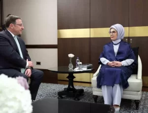 Emine Erdoğan, BM Kalkınma Programı İcra Direktörü Steiner ile görüştü