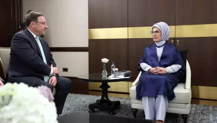Emine Erdoğan, BM Kalkınma Programı İcra Direktörü Steiner ile görüştü