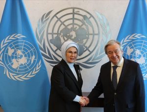 Emine Erdoğan, COP29’da BM Genel Sekreteri Guterres ile görüşecek