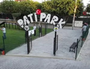 Erdemli’de Geri Dönüşüm ile Yapılan Pati Park Açıldı