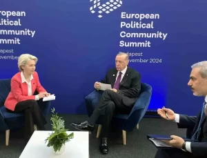 Erdoğan, Budapeşte’de Ursula von der Leyen ile Görüşme Gerçekleştirdi