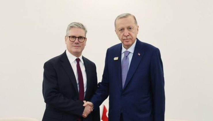 Erdoğan, İngiltere Başbakanı Starmer ile görüştü