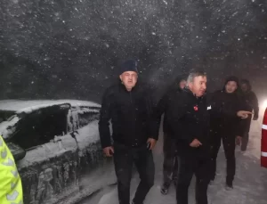 Erzincan-Sivas Yolu Kar Nedeniyla Kapandı