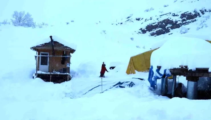 Erzurum Oltu’da Kartpostallık Kar Manzaraları