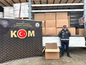 Eskişehir’de 1,7 Milyon TL’lik Makaron Ele Geçirildi