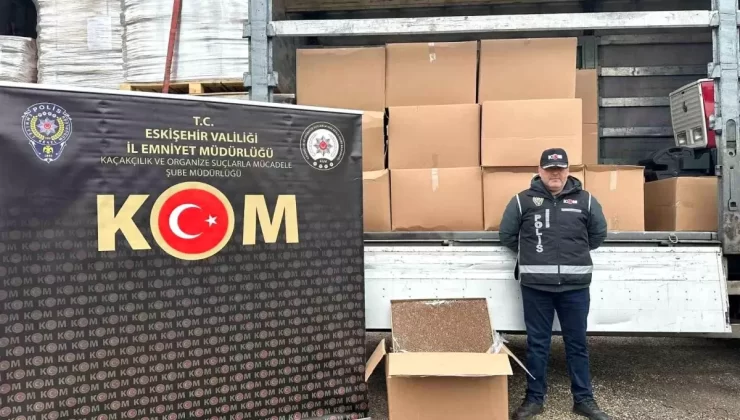 Eskişehir’de 1,7 Milyon TL’lik Makaron Ele Geçirildi
