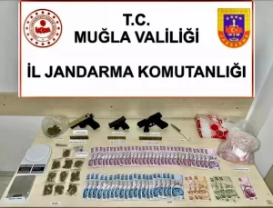 Fethiye’de Uyuşturucu ve Silah Operasyonu