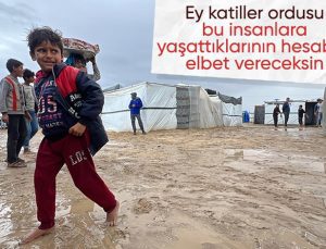 Filistinliler, soğuk havayla mücadele ediyor