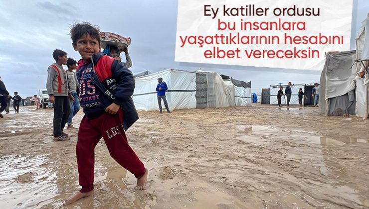 Filistinliler, soğuk havayla mücadele ediyor
