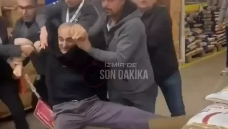 Fiyatları görünce cinnet geçiren adam, marketten sürüklenerek atıldı