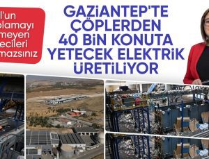 Gaziantep’te çöpten elektrik üreten tesisin sıcaklığı çilek serasını ısıtıyor