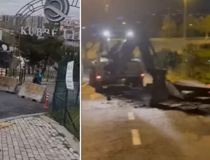 Gaziosmanpaşa Belediyesi ekipleri gece yarısı özel mülkü yıkmaya çalıştı