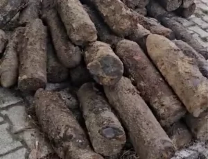 Gelibolu’da 50 Patlamamış Top Mermisi Bulundu