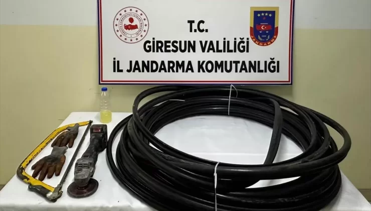Giresun’da Kablo Hırsızlarına Operasyon
