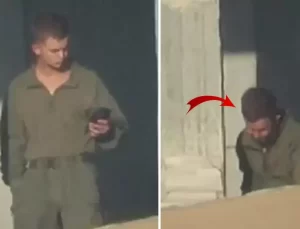 Hamas, telefonuyla oynayan İsrail askerini sniperla böyle vurdu