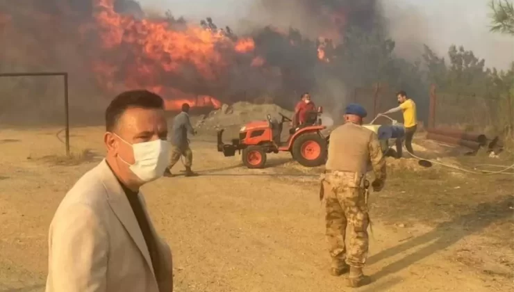 Harlısu’da Yangın 4 Evi Tehdit Etti