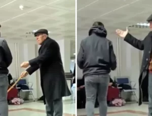 Hastanede insanların duygularını suistimal eden dilenci sert kayaya çarptı