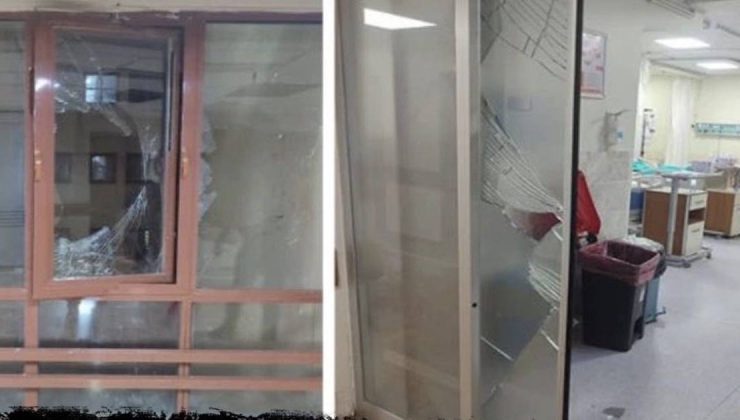 Hastanede Yoğun Bakımın Camları Kırıldı