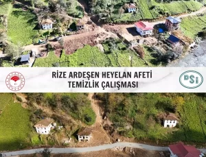 Heyelan Temizlik Çalışmaları Tamamlandı