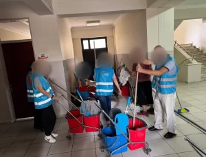 Hükümlülerden Okullara Temizlik Desteği