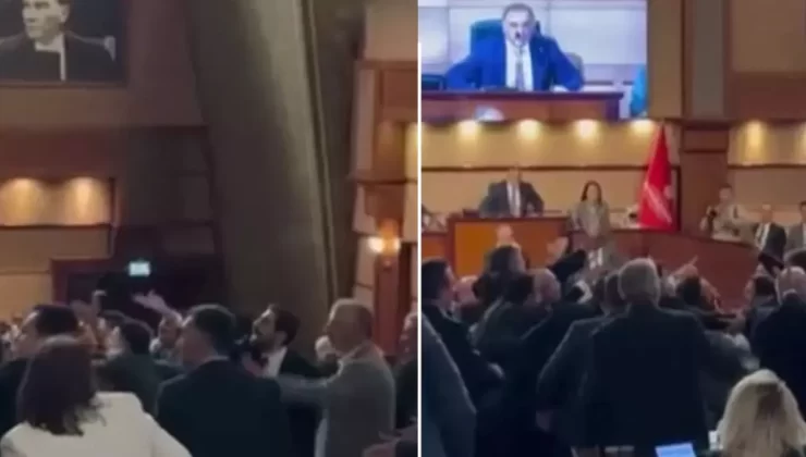 İBB Meclisi’nde çıkan kavgada yumruklar konuştu