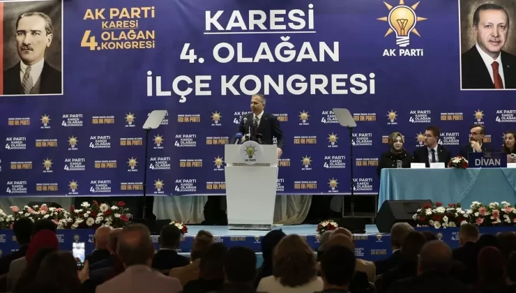 İçişleri Bakanı Yerlikaya, AK Parti Karesi 4. Olağan Kongresi’nde konuştu Açıklaması
