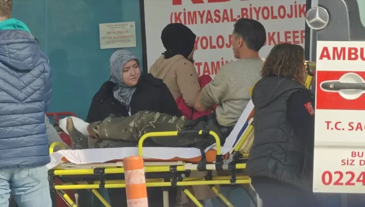 İnegöl’de Motorlu Testere Kazası