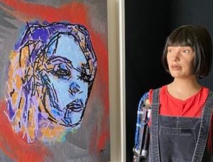 İnsansı robot tarafından çizilen ilk sanat eseri 1,32 milyon dolara satıldı