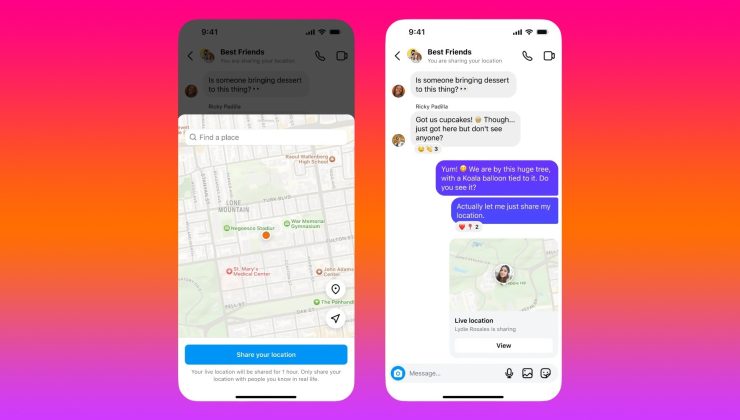 Instagram’a canlı konum atma özelliği geldi