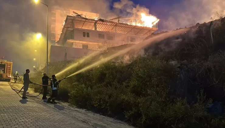 İskenderun’da İnşaat Yangını