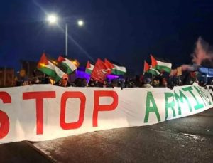 İskoçya’da Filistin destekçilerinden protesto