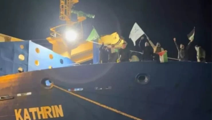 İsrail’e giden gemiye Haydarpaşa Limanı’nda baskın