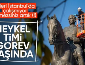 İstanbul Büyükşehir Belediyesi’nden heykel bakımı