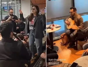 İstanbul Havalimanı’nda yolculara Şevval Sam sürprizi