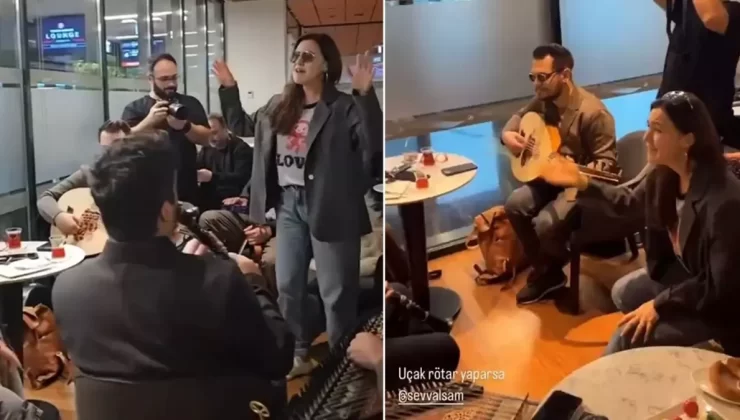 İstanbul Havalimanı’nda yolculara Şevval Sam sürprizi