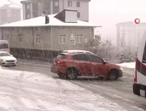İstanbul’da Aydos Ormanı’nda Kar Yağışı