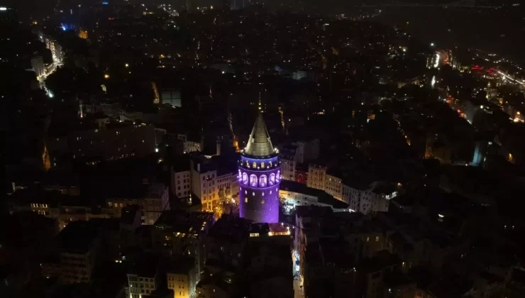 İstanbul’da Mor Işıkla Farkındalık