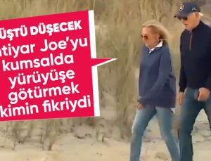 Joe Biden, sahil evinde yürüyüş yaparken düşme tehlikesi geçirdi