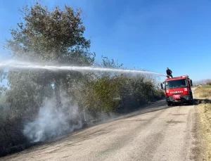 Kadirli’de Otluk Alanda Yangın