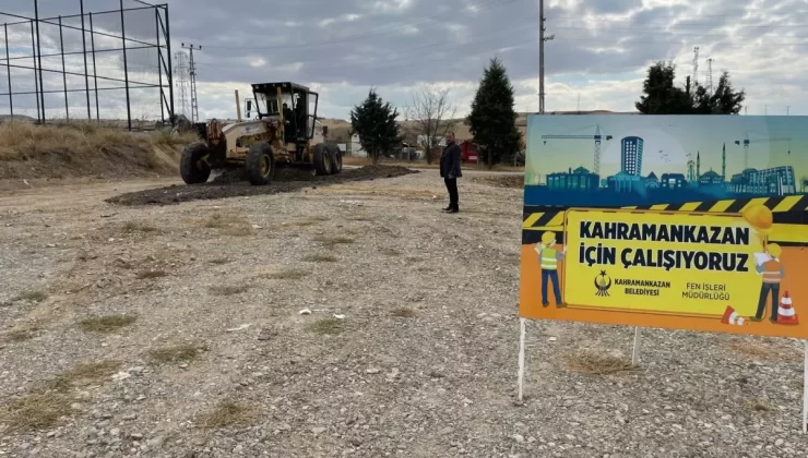 Kahramankazan Belediyesi Fen İşleri Çalışmalarını Sürdürüyor