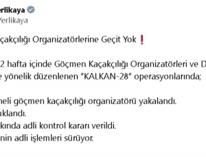 Kalkan-28 Operasyonu: 257 Göçmen Kaçakçılığı Organizatörü Yakalandı
