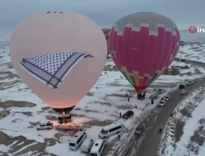 Kapadokya’da Barış Balonları Havalandı