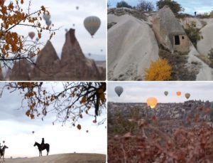 Kapadokya’ya sonbahar manzarası hakim oldu