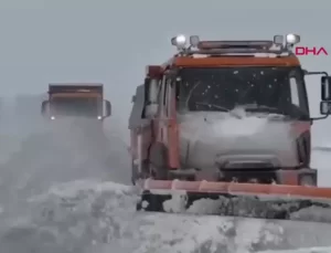 Karlıova’da Kar Yağışı Hayatı Olumsuz Etkiliyor