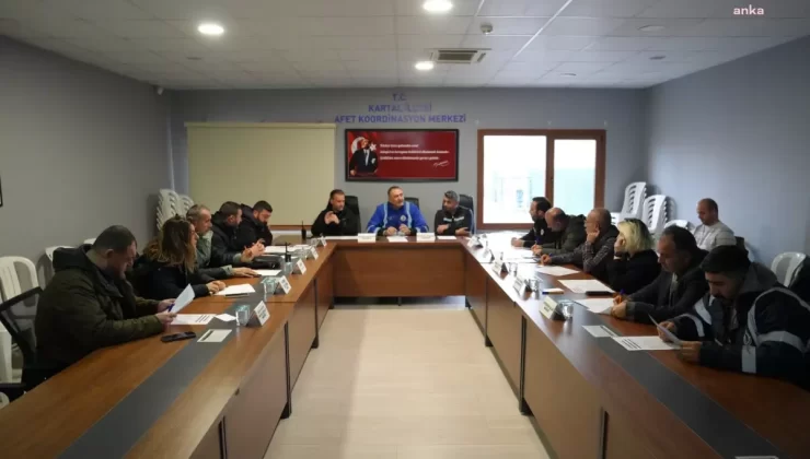 Kartal Belediyesi, Şiddetli Lodos ve Yağışlara Karşı Tedbir Aldı