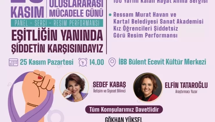 Kartal Belediyesi’nden Kadına Yönelik Şiddetle Mücadele Paneli