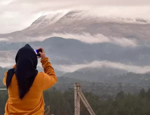 Kaş’ta İlk Kar Yağdı