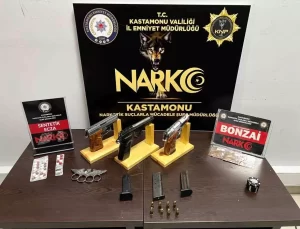 Kastamonu’da Uyuşturucu ve Silah Operasyonu